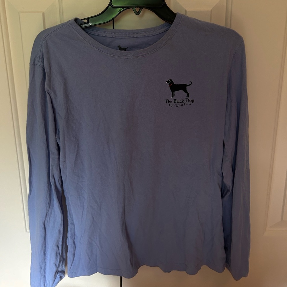 The Black Dog periwinkle/light blue longsleeve in size small